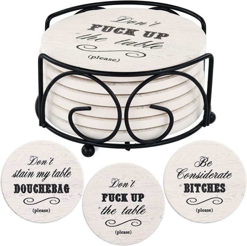 A Useful Home Find: Funny Curse Word Coasters