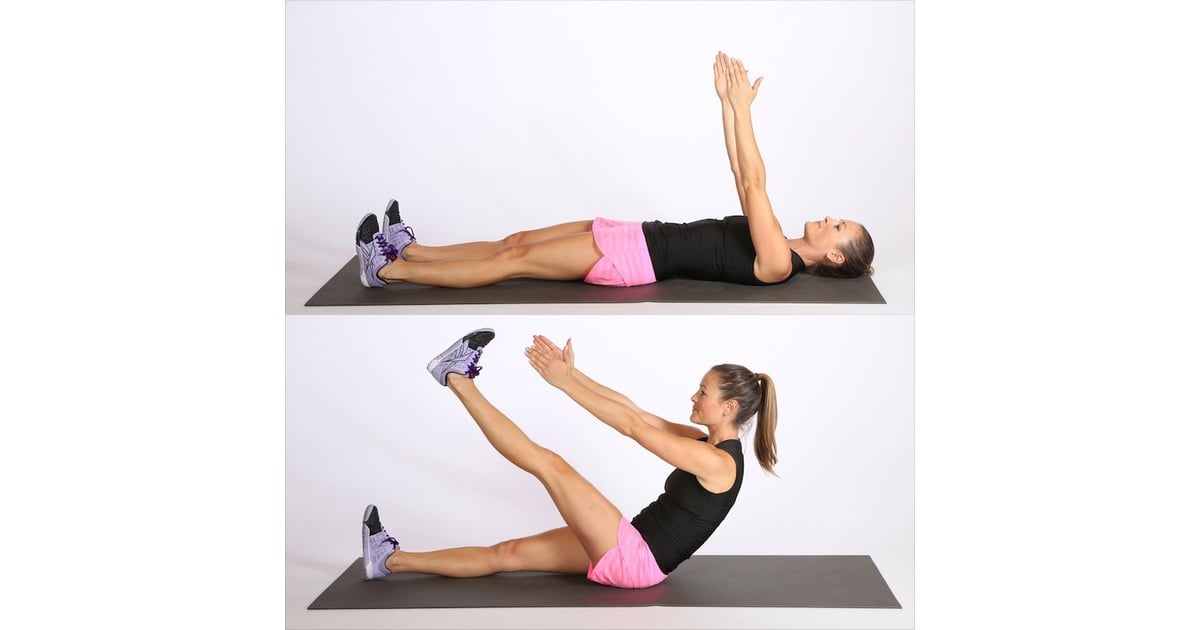 Single Leg Lift Crunch  The Easy 4-Move Workout to Get Abs Just