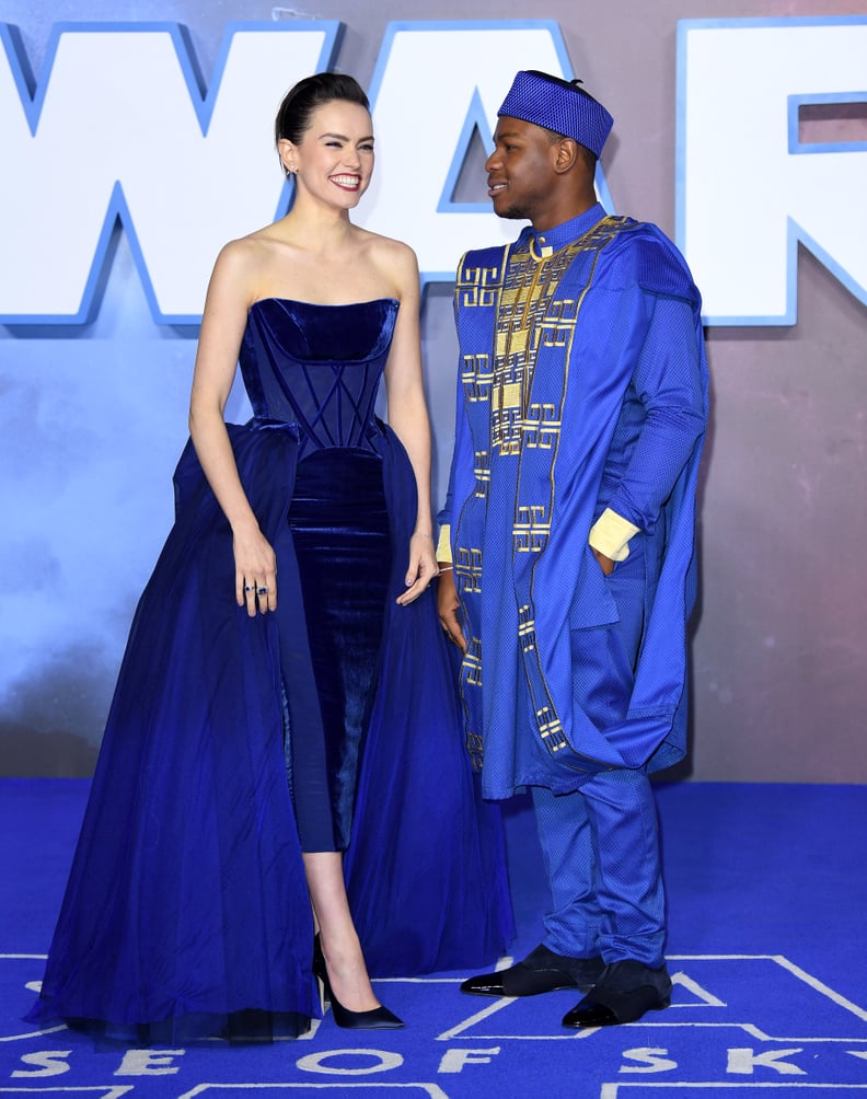 Daisy Ridley and John Boyega at the Star Wars: The Rise of Skywalker European Premiere