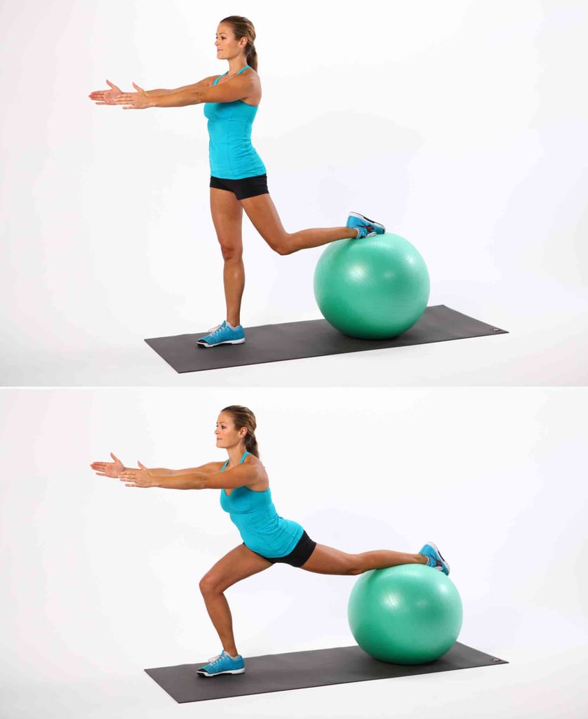 Floor Lunge With a Ball