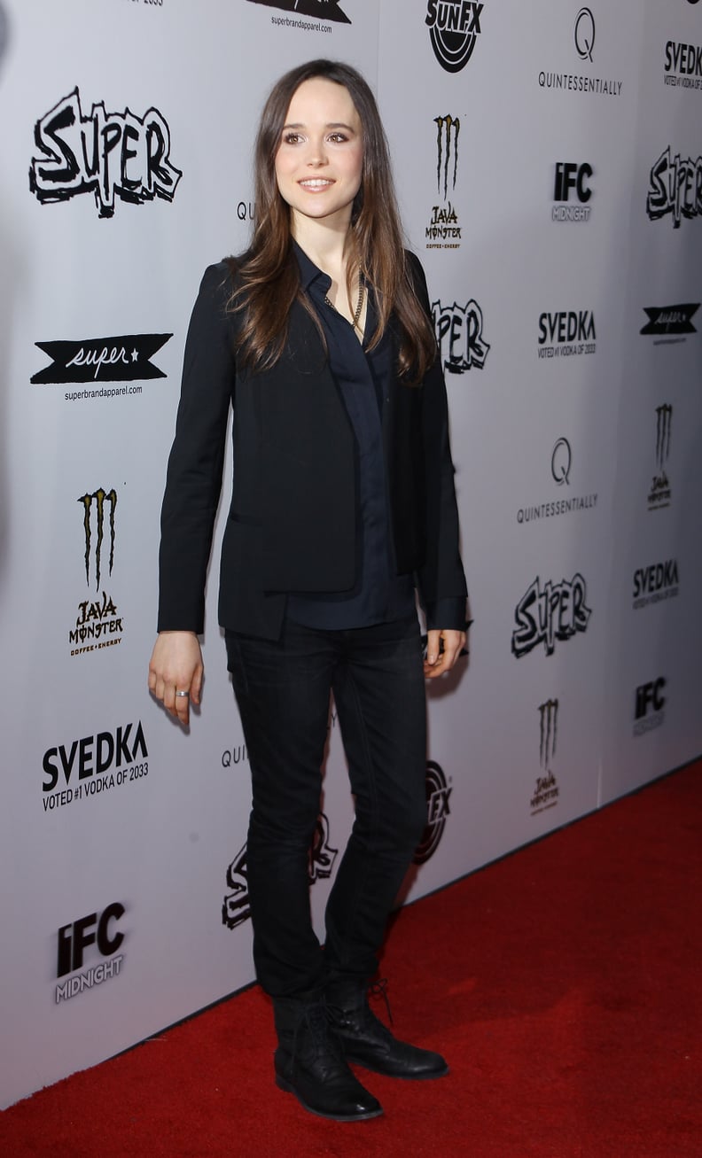 Ellen Page at the Super Premiere in 2011