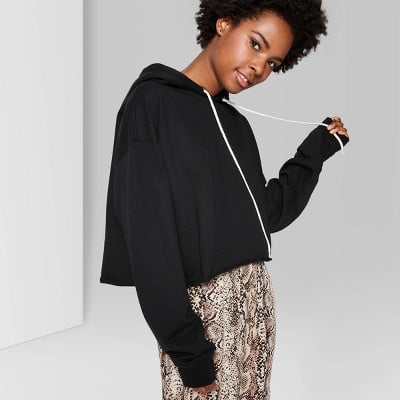 Wild Fable Womens Cropped Hoodie