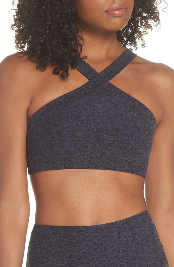 Beyond Yoga High Cut Criss-Cross Bra