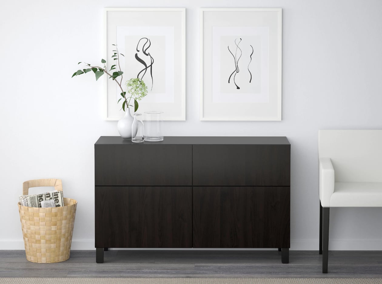 Besta Storage Combination With Doors And Drawers Small