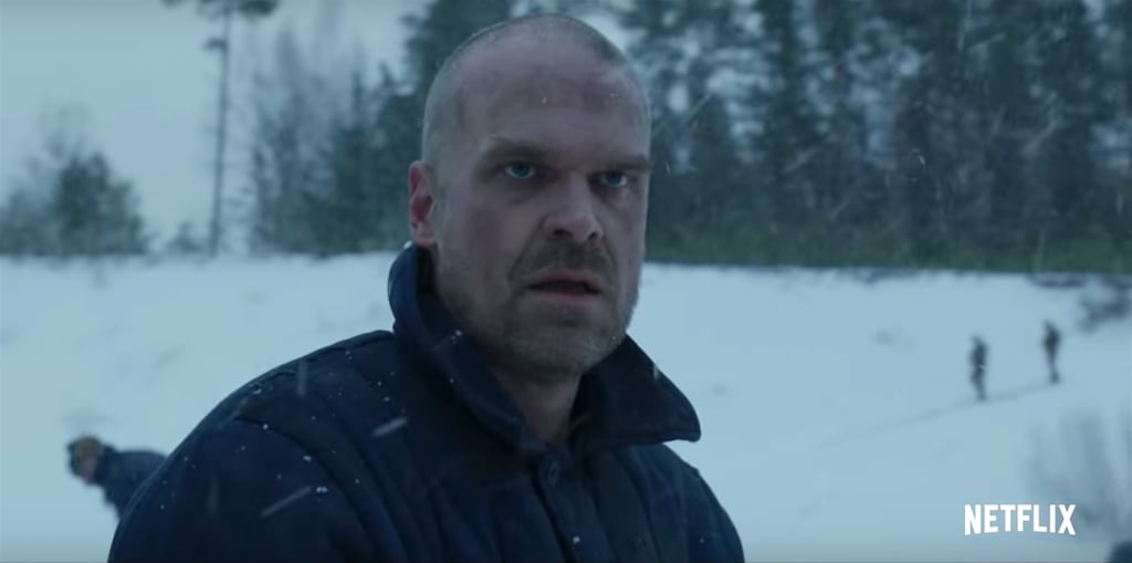 An Ode to Jim Hopper's Bald Look in Stranger Things Season 4