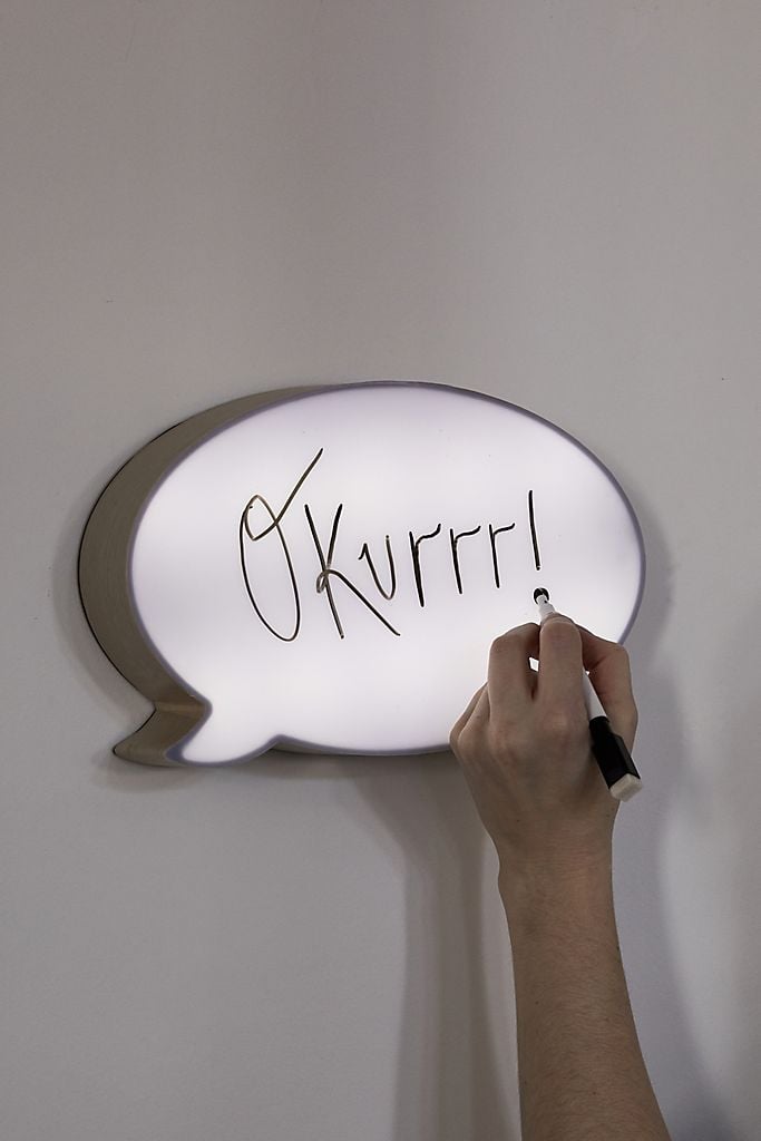 Wood Speech Bubble Light