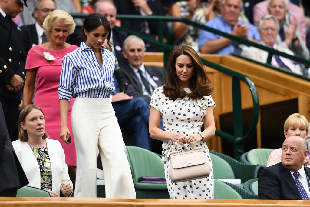 Kate Middleton and Meghan Markle at Wimbledon 2018