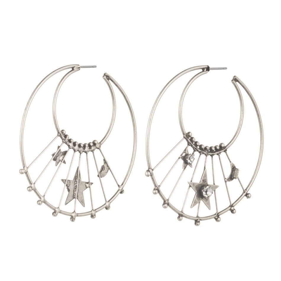 These gorgeous Dannijo Fynn Hoop Earrings ($420) feature Swarovski crystals that twinkle as bright as stars.