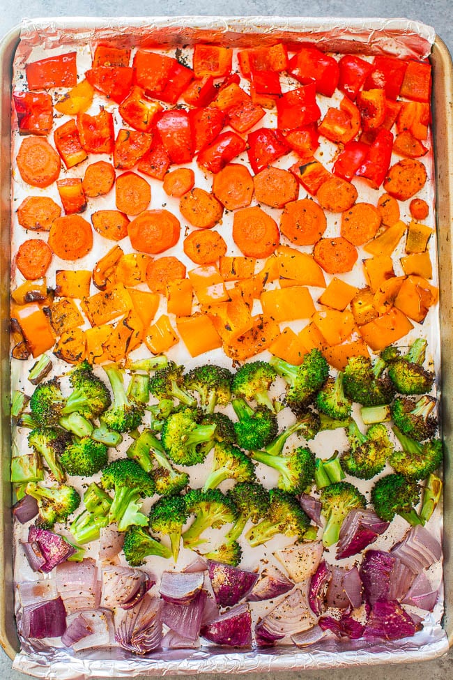 彩虹烤蔬菜