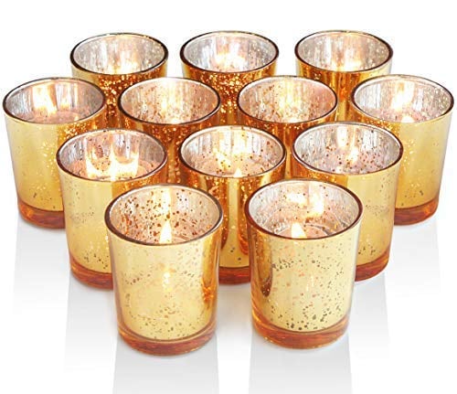 Gold Votive Candle Holders