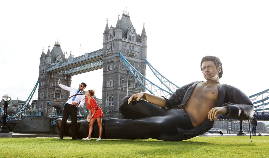 Giant Jeff Goldblum Sculpture in London