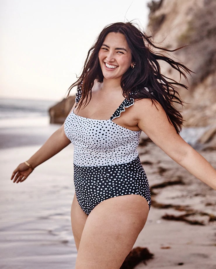 A Polka Dot Swimsuit Summersalt The Ruffle Oasis The Best Summersalt