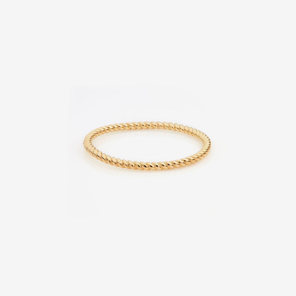 Otiumberg Gold Twisted Thread Ring