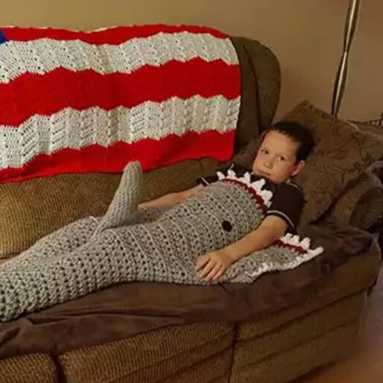 Grandma Knits NSFW Shark Blanket