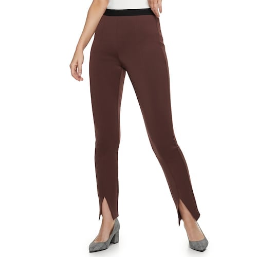 Nine West Petite PullOn HighWaisted Skinny Scuba Pants Cheap Pants