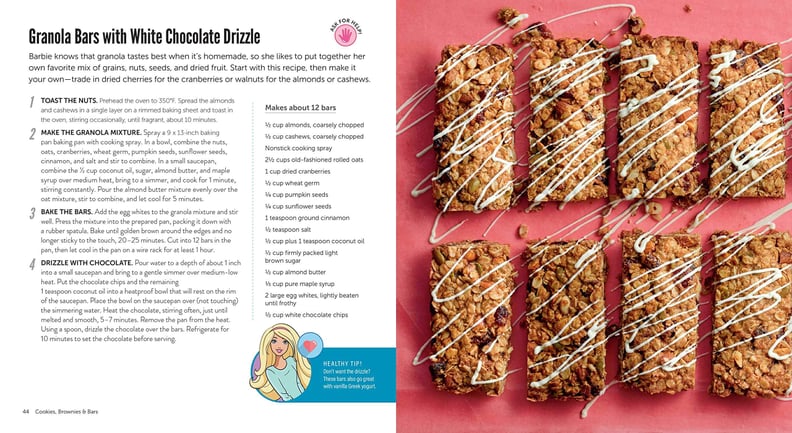 Barbie Bakes Granola Bars With White Chocolate Drizzle Recipe