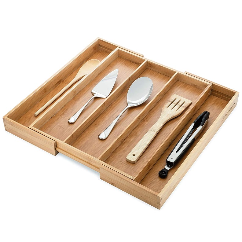 Kitchen: Bamboo Expandable Drawer Organizer