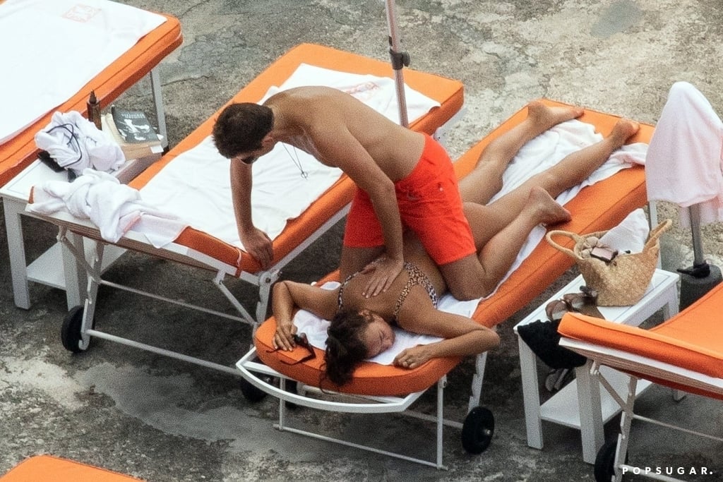 Bradley Cooper and Irina Shayk on the Beach in Italy 2018