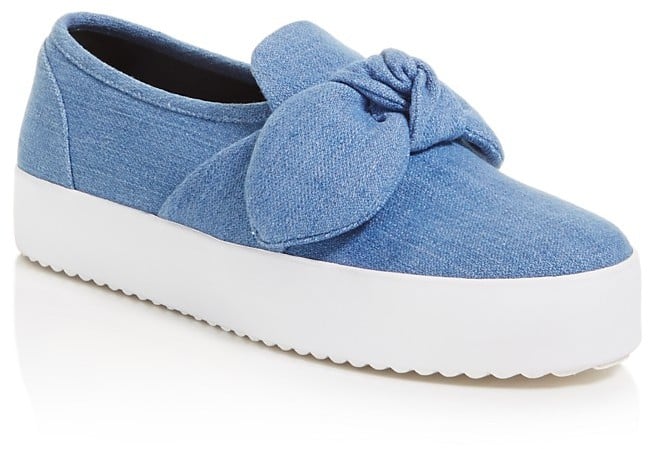 Rebecca Minkoff Stacey Denim Slip-On Platform Sneakers