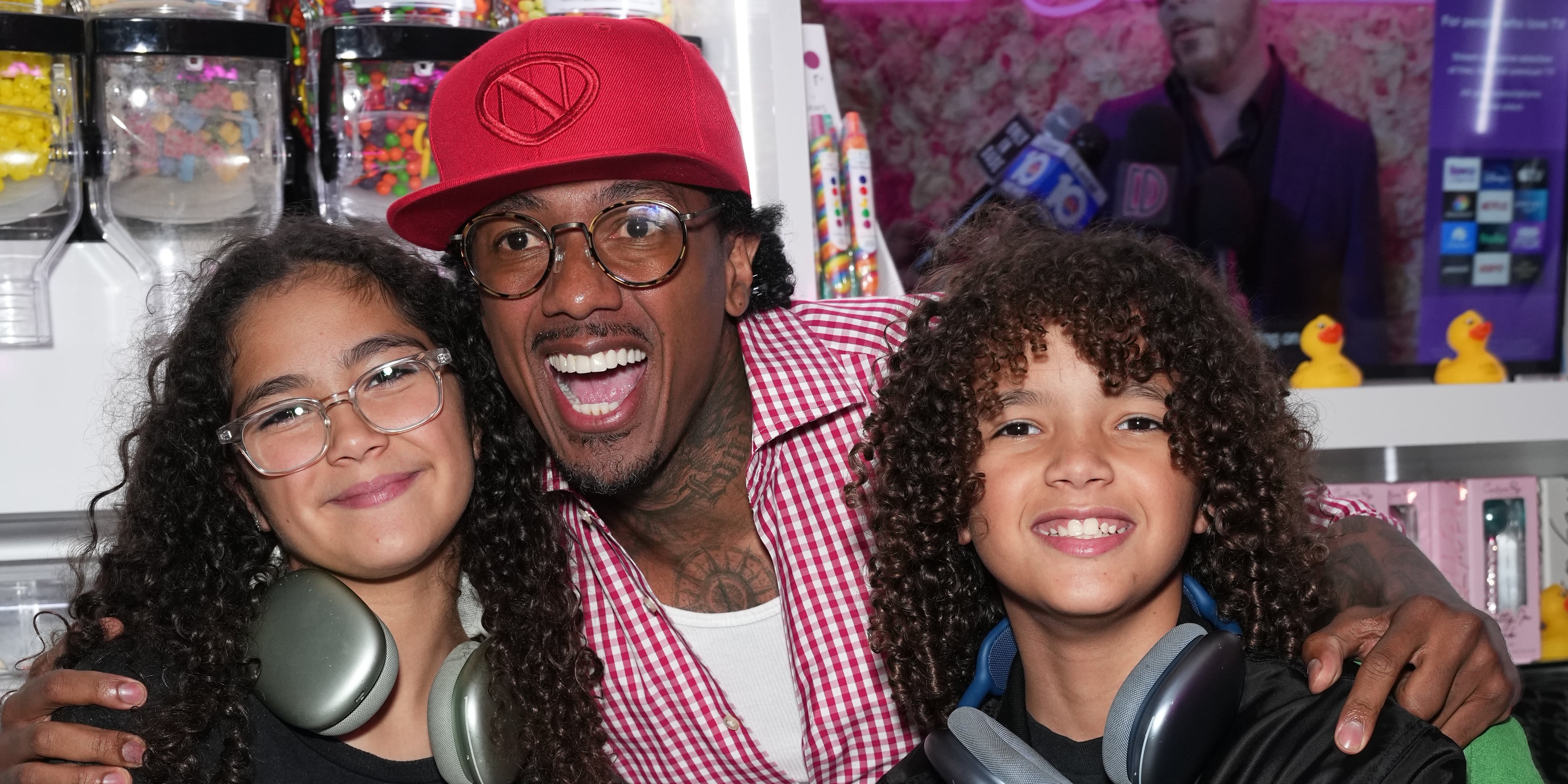 Nick Cannon, Monroe, and Moroccan at Sugar Factory Opening - Vimarsana News