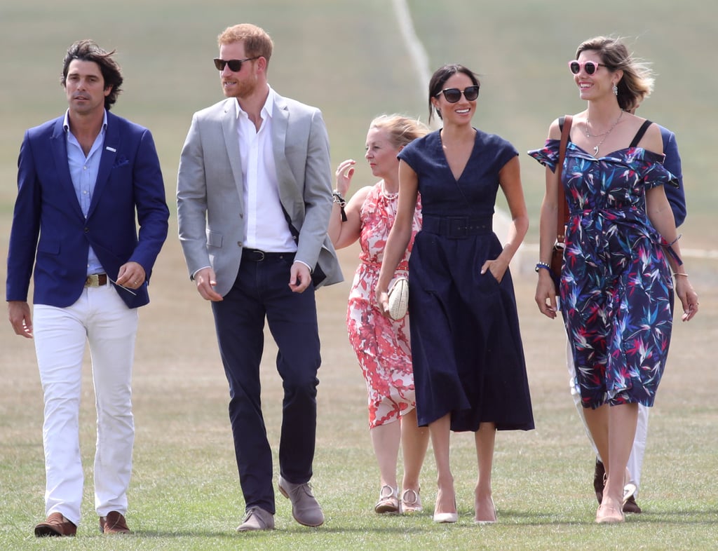 Prince Harry and Meghan Markle at Sentebale Polo 2018