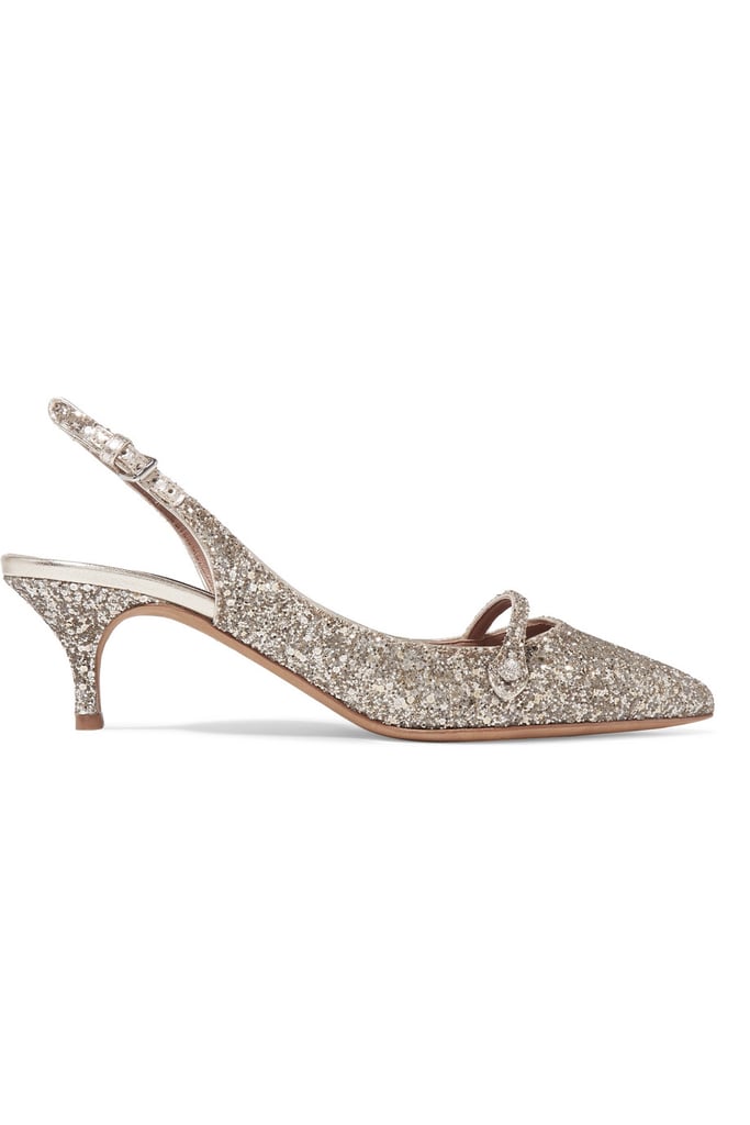Tabitha Simmons Layton Glittered Leather Pumps