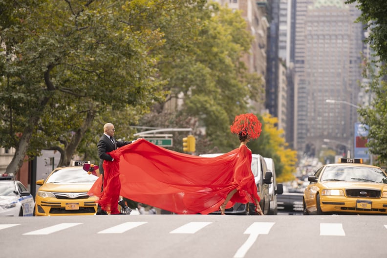 Lisa Todd Wexley's Red Valentino Dress for the Met Gala in "And Just Like That" Season 2, Episode 2