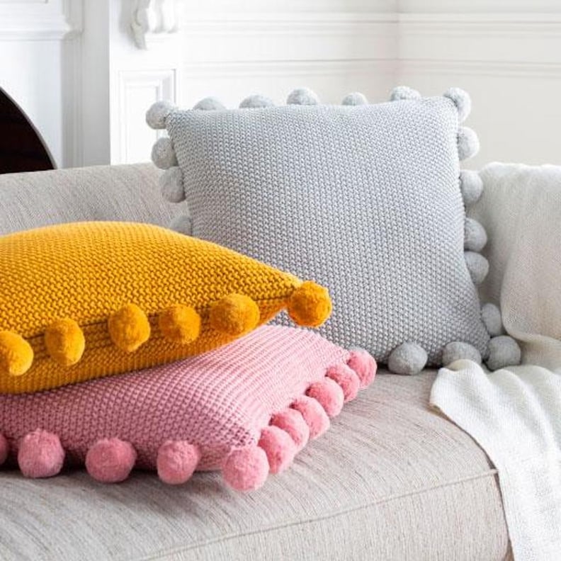 Jungalow Knitted Pom Pom Pillow