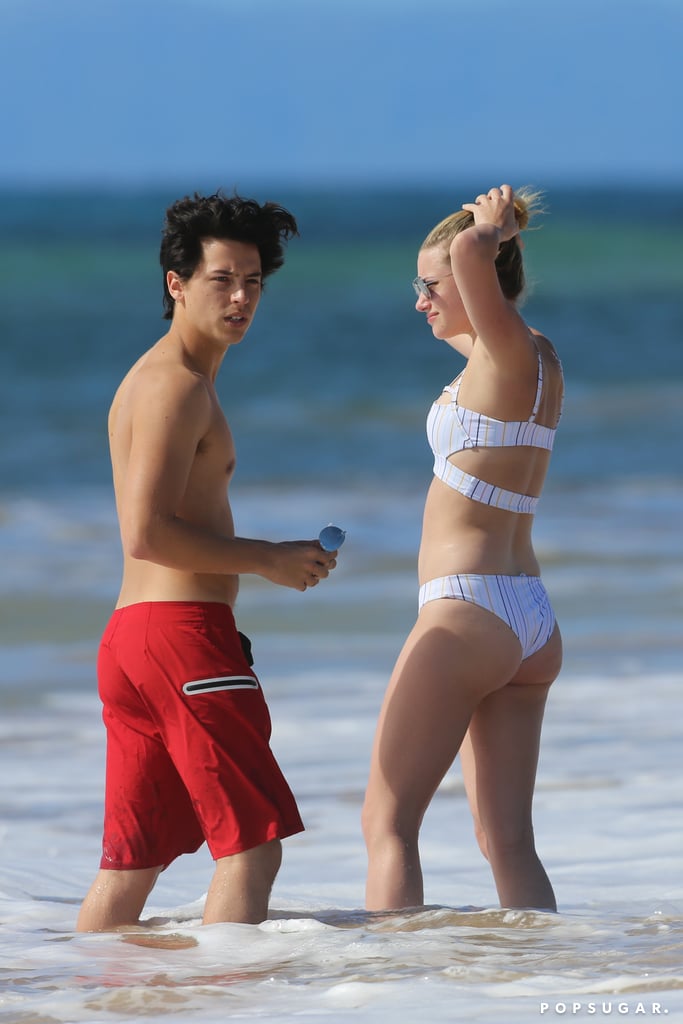 Cole Sprouse And Lili Reinhart In Hawaii January 2018 Popsugar Celebrity Photo 14 
