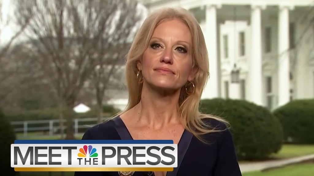 Here's the clip of Kellyanne Conway calling Sean Spicer's comments "alternative facts."