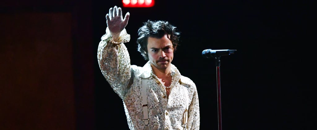 Harry Styles's Lace Gucci Jumpsuit at the 2020 BRIT Awards