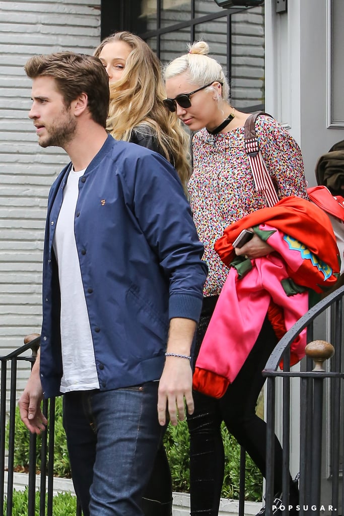 Miley Cyrus and Liam Hemsworth Out in LA April 2016