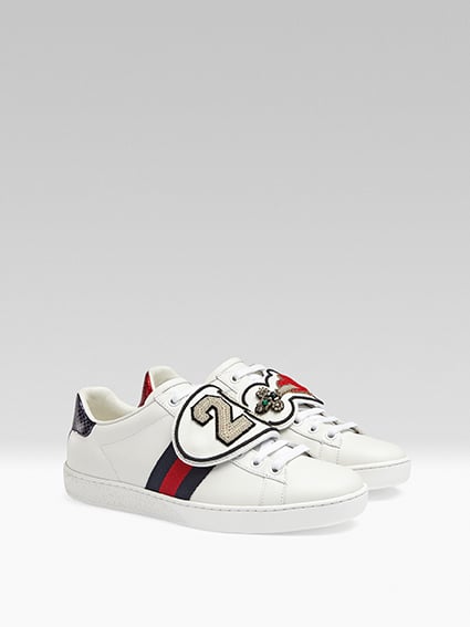 Gucci Ace Patch Sneakers POPSUGAR Fashion