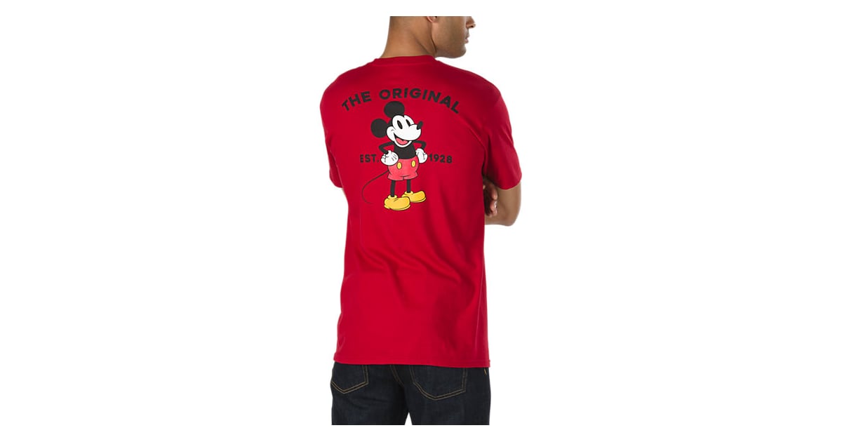 Disney x Vans Mickey Mouse's 90th Classic T-Shirt in Cardinal | The Vans x Disney Collection Is Finally Here, OMG, the Minnie Mouse | POPSUGAR Fashion Photo 69