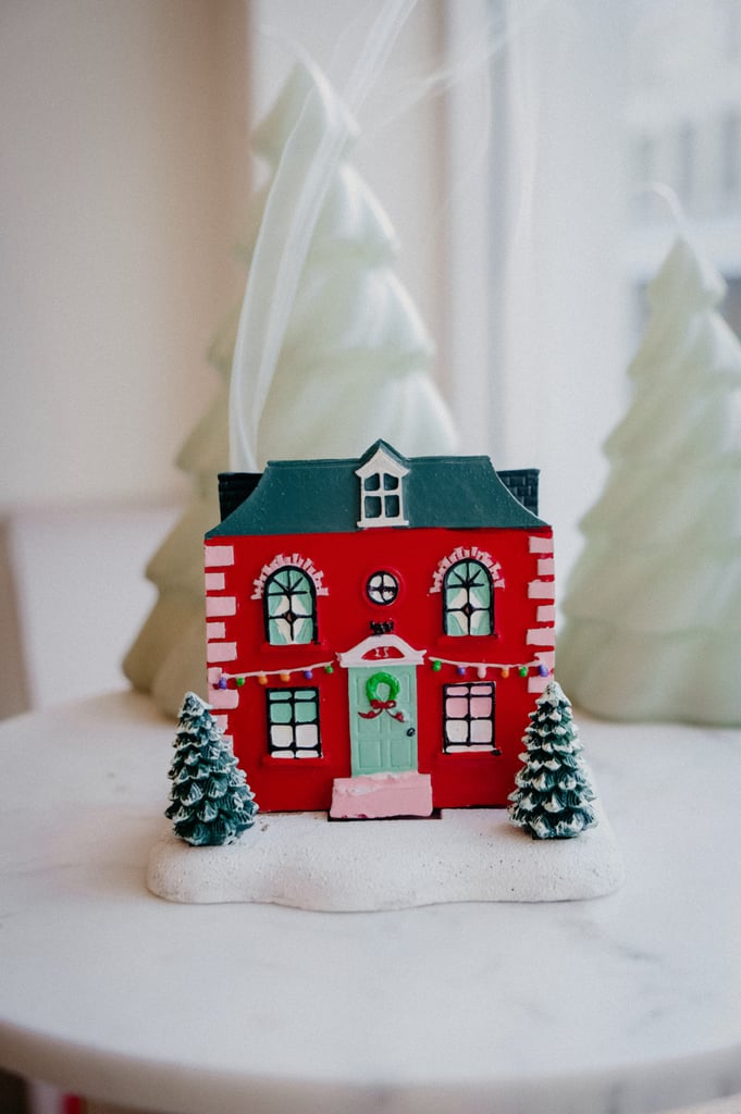 Ajouter Christmas Red House With Trees Incense Cone Burner