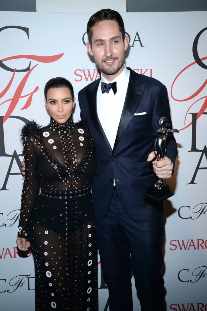 Kim Kardashian and Kanye West at CFDA Awards 2015 | Photos