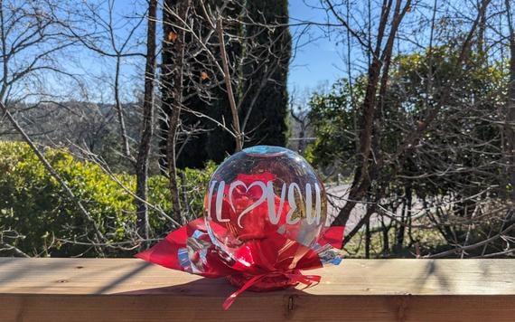 Personalized Rose Globe