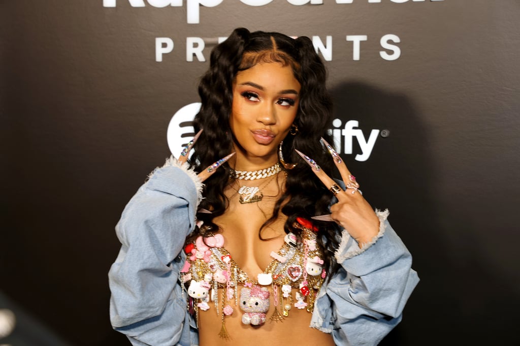 Saweetie's Hello Kitty Charm Bra Top