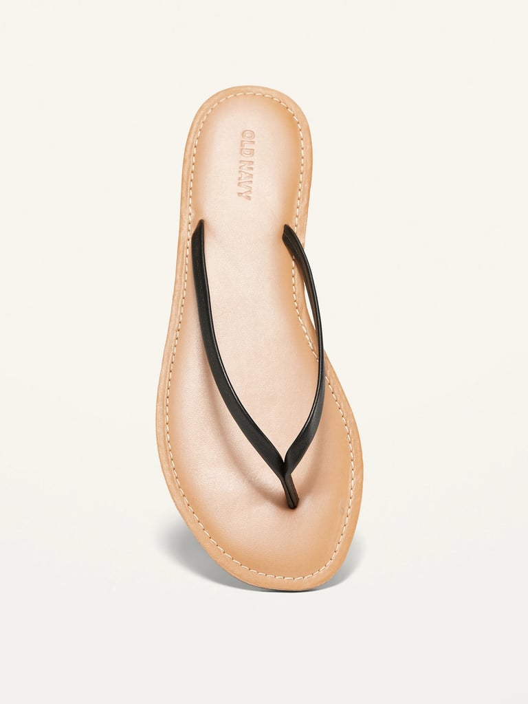 Faux-Leather Capri Sandals