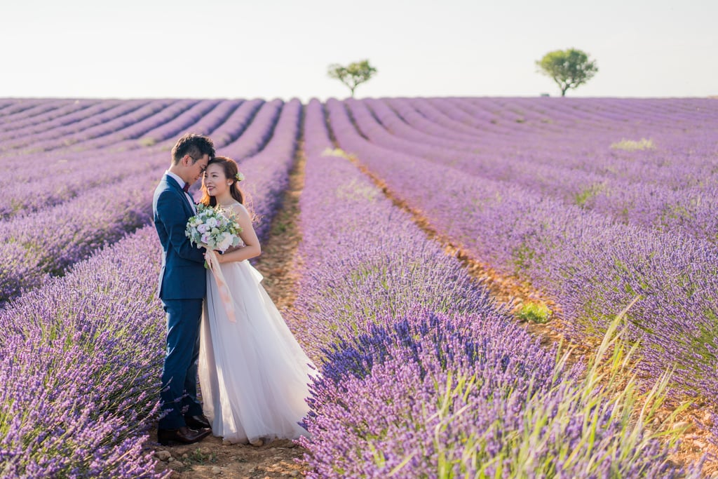 Engagement Shoot in Lavender Fields of Provence, France