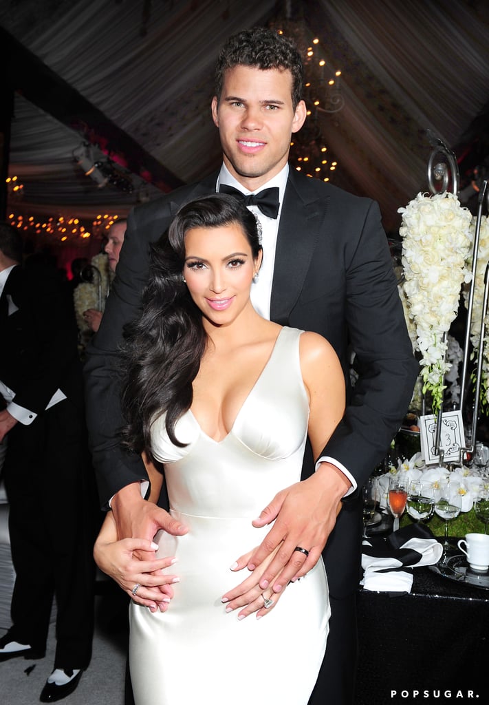 Kim showed off dress number three while Kris had a costume change of his own.