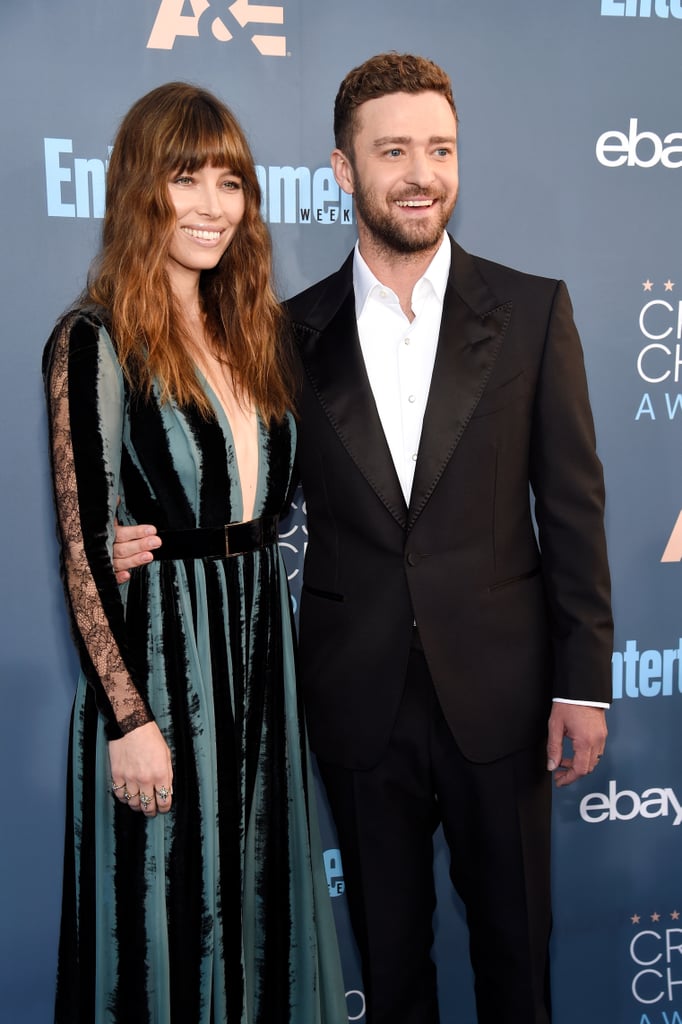 Justin Timberlake and Jessica Biel at 2017 Critics' Choice