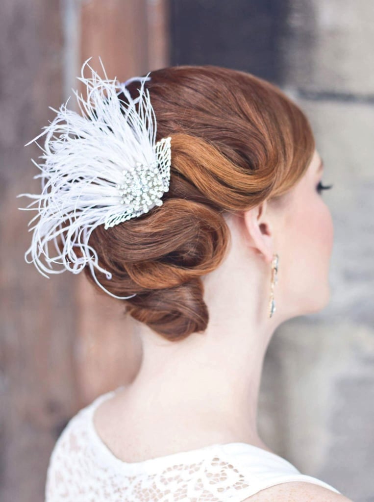 Vintage Art Deco Feather Headpiece