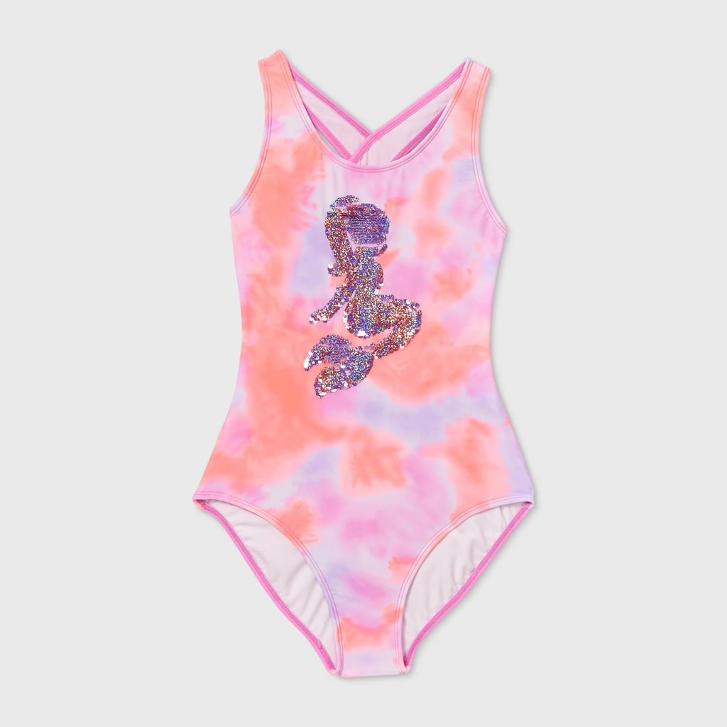 Tie-Dye Flip Sequin Unicorn One Piece Swimsuit