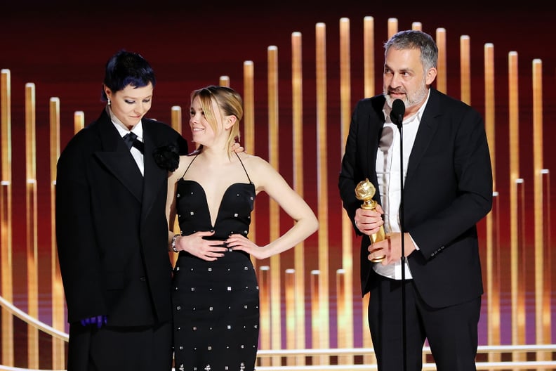 Milly Alcock, Emma D'Arcy, and Miguel Sapochnik at the 2023 Golden Globe Awards