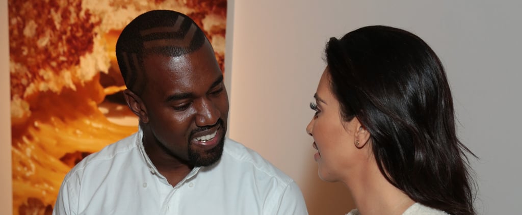 Kim Kardashian and Kanye West at Art Opening