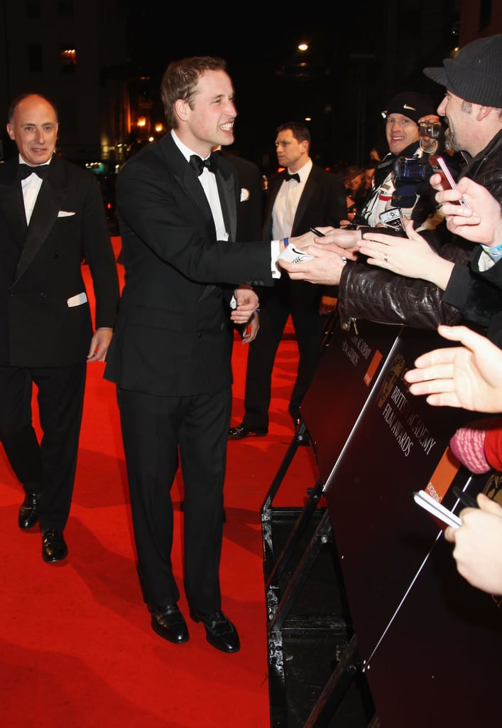 Prince William and Kate Middleton at the BAFTA Awards