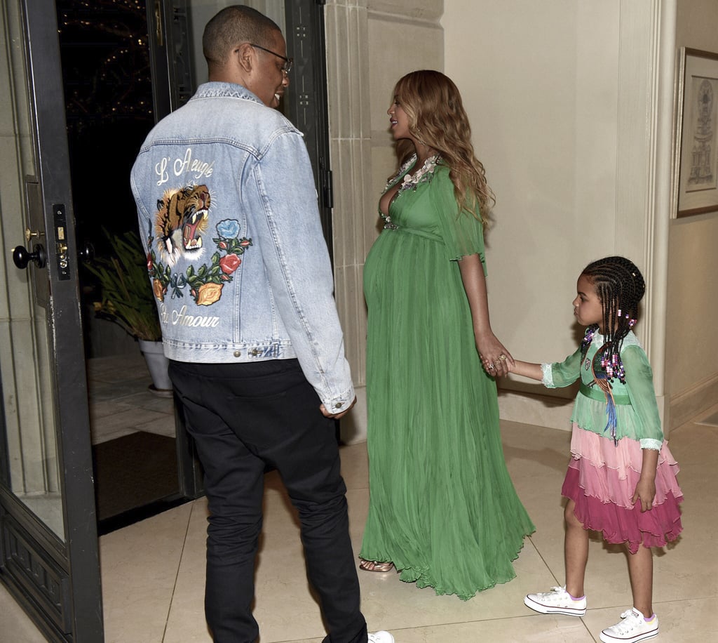 Beyonce Blue Ivy and Jay Z at Beauty and the Beast Premiere
