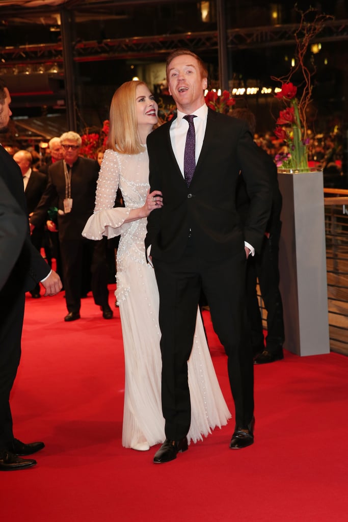 Nicole Kidman and Damian Lewis got silly while promoting Queen of the Desert at the 65th Berlin International Film Festival on Friday.