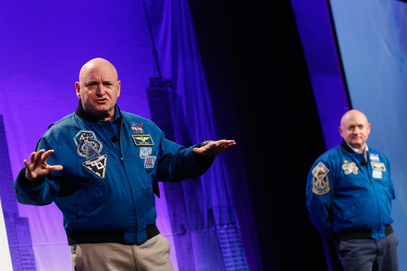 NEW YORK, NY - NOVEMBER 02:  Austronauts Captain Scott Kelly and Captain Mark Kelly speak on stage at LocationWorld 2016 Day 1 at The Conrad on November 2, 2016 in New York City.  (Photo by Brian Ach/Getty Images for LocationWorld 2016)